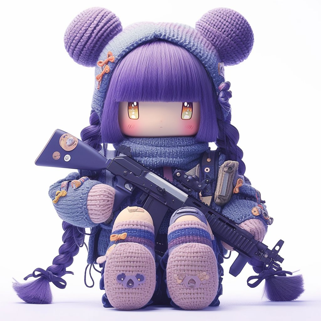 Knitkitmori 🧶 SOL (@knitkitmori) on Twitter photo just hired an intern 
paying them in yarn and bullets just hired an intern 
paying them in yarn and bullets