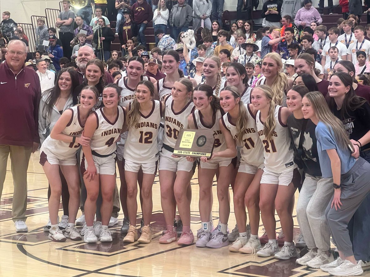 Hays High (5A) stays undefeated and wins the last ever game in their gym before the new high school opens - undefeated on the court in last season on it as well. What an incredible year as they defeat Hutchinson, 56-17, to punch their ticket to the 5A girls state basketball
