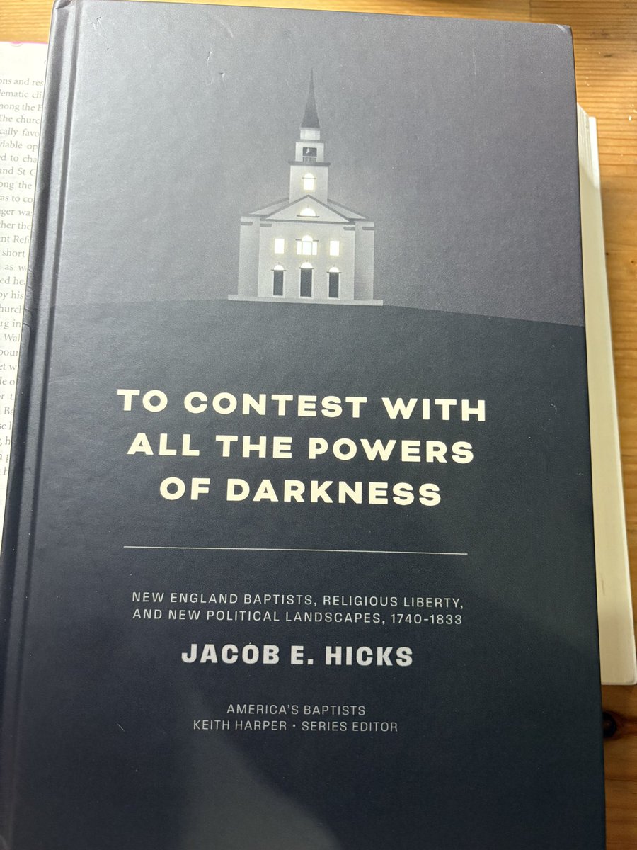 joshspruitt's tweet photo. @jake_stone89 Have you read Jacob Hicks’ new book To Contest With All the Powers of Darkness? It’s part of Keith Harper’s America’s Baptists series. It’s excellent!! First two chapters focus on Backus and a couple on Leland. One of the best baptist studies books I’ve read this year. https://t.co/0nmMH4VlfH
