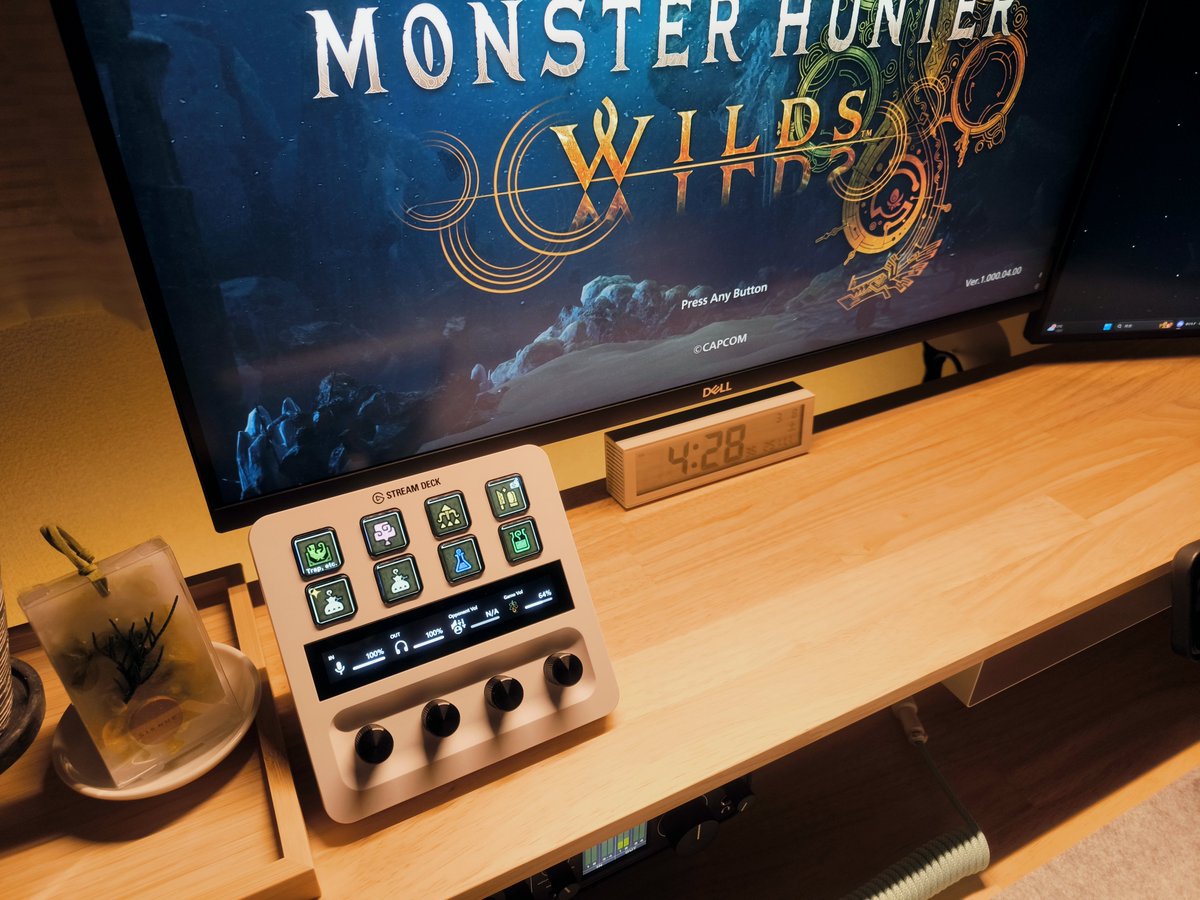 ryo_desk's tweet photo. MHWildsのショートカット…Stream Deck使えば直感的で最高なことに気づいてしまった…

コントローラと併用できるので、調合とかスタンプとか、カスタマイズの自由さがすごい…

タイムセールで12%offになってたので全ハンターに超おすすめ！https://t.co/h3GCalrLzy #ad
#MHWilds #モンハンワイルズ https://t.co/cvolzjwntV