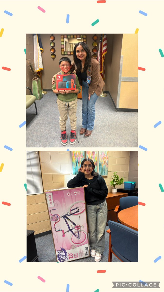 Showing up pays off!  Congratulations to our Scorpions who won big in our attendance raffle! 🎉
#AttendanceMatters #TeamSISD