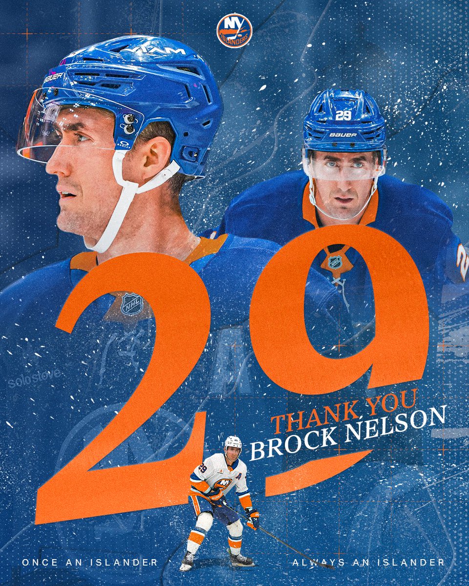 NYIslanders's tweet photo. Thank you, Brock. https://t.co/gw8qLlePzq