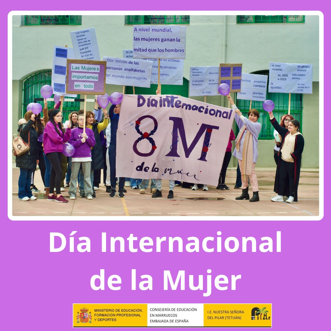 Con motivo del 8 de marzo, el departamento de Geografía e Historia de <a href="/ElPilarTetuan/">IE El Pilar Tetuán</a>  ha recreado en  una manifestación que ha culminado con el discurso de Clara Campoamor. 
#coordinaciondeigualdad
#accioneducativaexterior
#consejeriaeduc1
#InternationalWomensDay2025