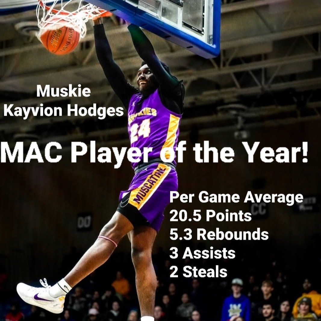 Muscatine Profile (@muscatineia) on Twitter photo Muskies are the Mississippi Athletic Conference Player of the Year & Coach of the Year! 🏀
Congratulations <a href="/Kayvion_Hodges7/">Kayvion Hodges</a> & <a href="/MuskieBoysHoops/">Muscatine Boys Basketball</a> Coach Luke Turelli Muskies are the Mississippi Athletic Conference Player of the Year & Coach of the Year! 🏀
Congratulations <a href="/Kayvion_Hodges7/">Kayvion Hodges</a> & <a href="/MuskieBoysHoops/">Muscatine Boys Basketball</a> Coach Luke Turelli