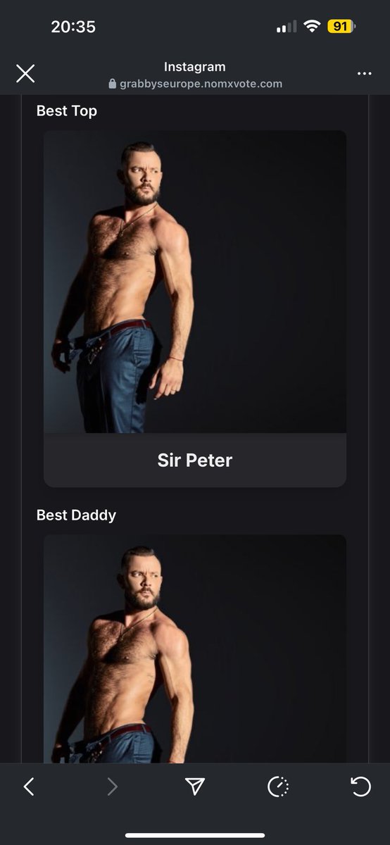 My votes were for…
• Best TOP and Best DADDY! 
Always <a href="/sirpeeterreal/">Sir Peter</a> 
THE GOAT OF PORN! 🍆🔥