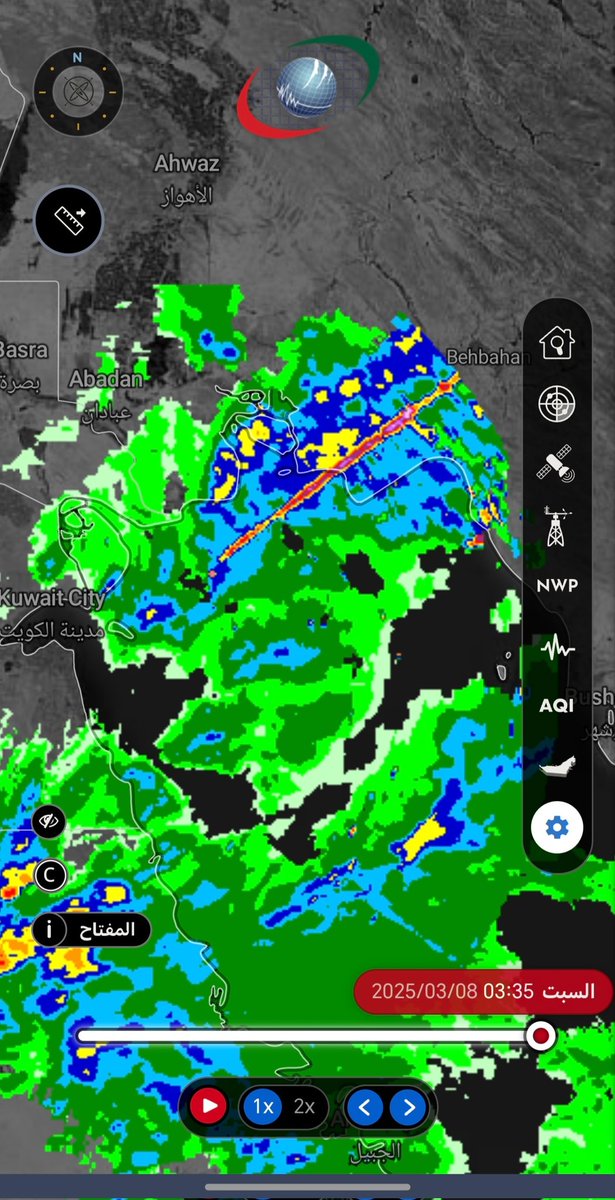 حزام بردي جميل كأنه أو هناك خلل برصد رادار مجلس التعاون 😅 <a href="/rashidalmethen/">Rashid_Almethen</a>
