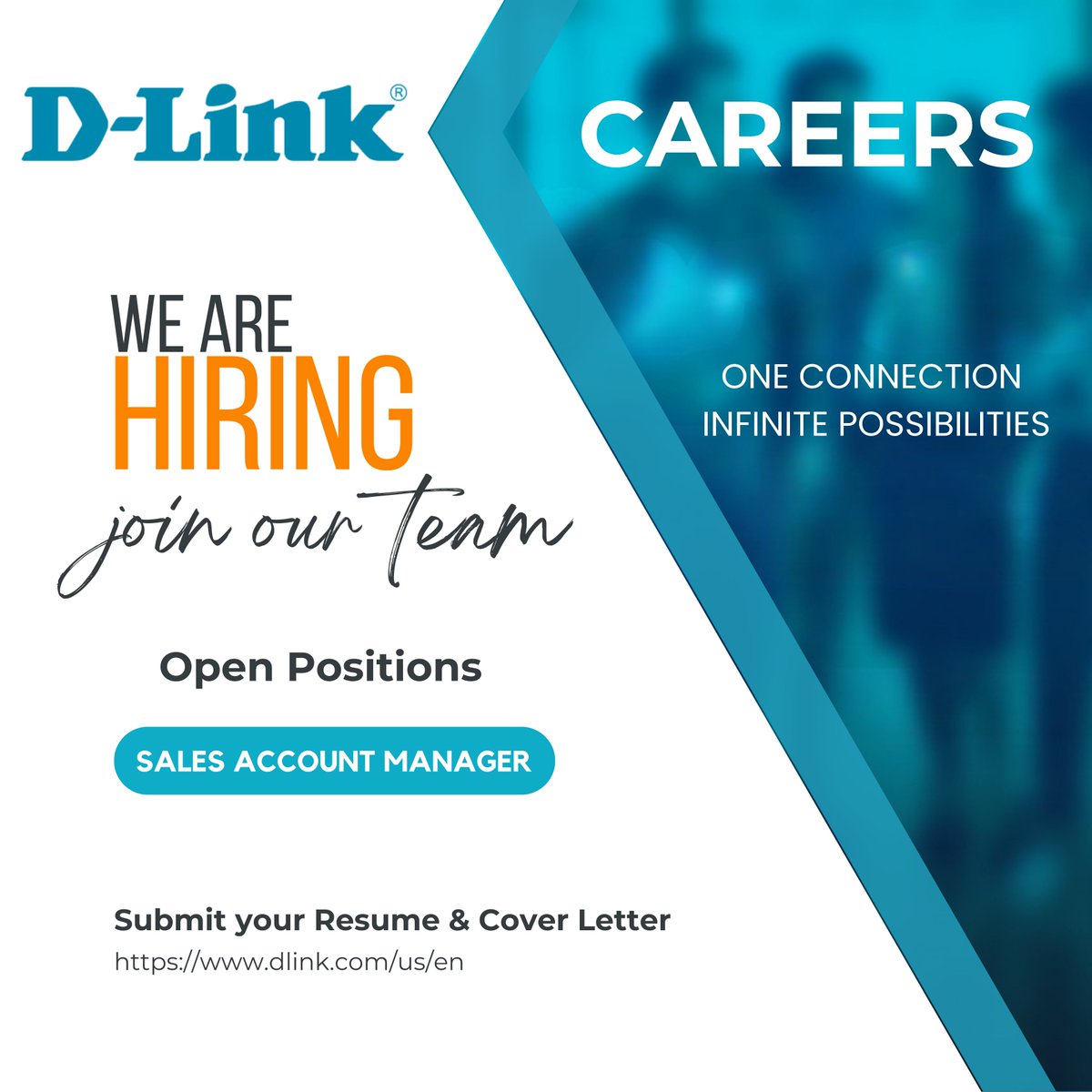 D-Link USA (@dlink) on Twitter photo 🚀 Sales pros! We’re looking for a **Sales Account   Manager** to join our dynamic team. Are you the right fit? bit.ly/4ixVdS0 #SalesJobs   #CareerGrowth #SalesJobs #Hiring #TechCareers 🚀 Sales pros! We’re looking for a **Sales Account   Manager** to join our dynamic team. Are you the right fit? bit.ly/4ixVdS0 #SalesJobs   #CareerGrowth #SalesJobs #Hiring #TechCareers