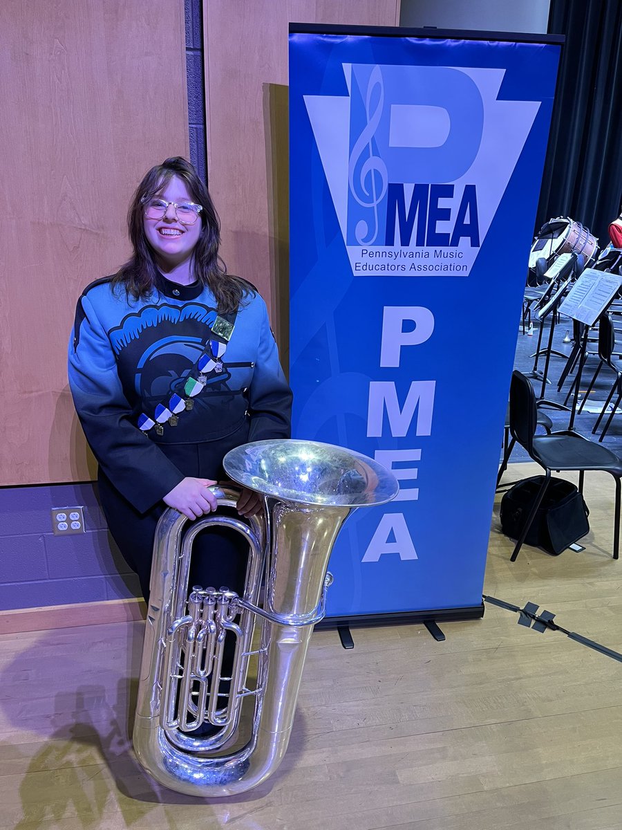 GJSDMusic's tweet photo. What an amazing festival run for senior Danica Gmuca!  ✨Danica✨ will be performing in her final PMEA festival this evening.  Region III Band in Altoona.  Congratulations Danica and good luck in your future endeavors!  @GJSDnews https://t.co/9wsuDaDXoW