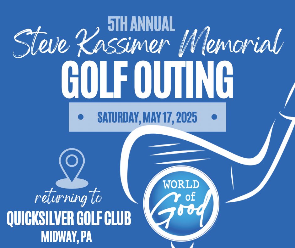 WorldofGood_'s tweet photo. 📢🌎⛳️ Registration for the 5️⃣th Annual Steve "Kaz" Kassimer Memorial Golf Outing is OPEN ➡️ https://t.co/vn3QorHAS7. https://t.co/cZ9jZ5Wp8Y