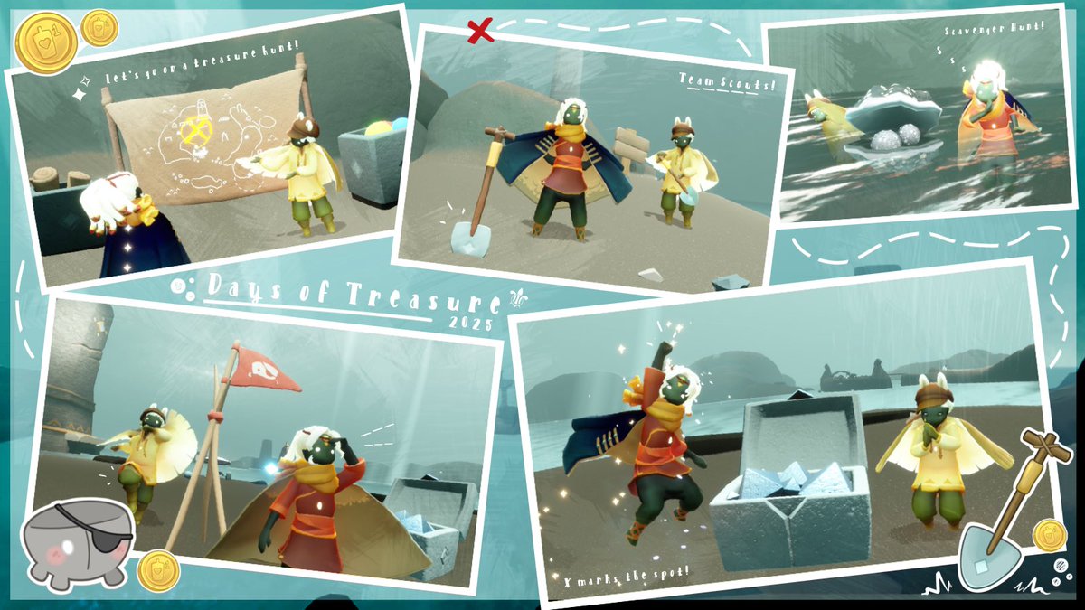 TheFoxtographer's tweet photo. Just going on a Treasure Hunt! 🗺
#DaysofTreasureContest #ScavengerHunt #DaysofTreasure #Xmarksthespot #skycotl #skyイラスト https://t.co/GvMqFas0xr