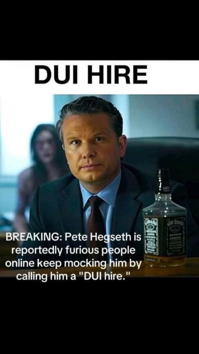 <a href="/DougWahl1/">Lovable Liberal and his Old English sheepdog</a> Once a drunk, always a drunk.   People say that he has already appeared drunk on the job  as Secretary of Defense.