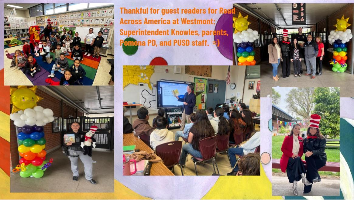 Westmont enjoyed the theme #create&amp;celebrateanationofdiversereaders #Pomonaunified with fun activities and engaging guest readers! #reading #2katshoPUSD #PomonaPD #dr_ambriz_pusd edl.io/n2043908