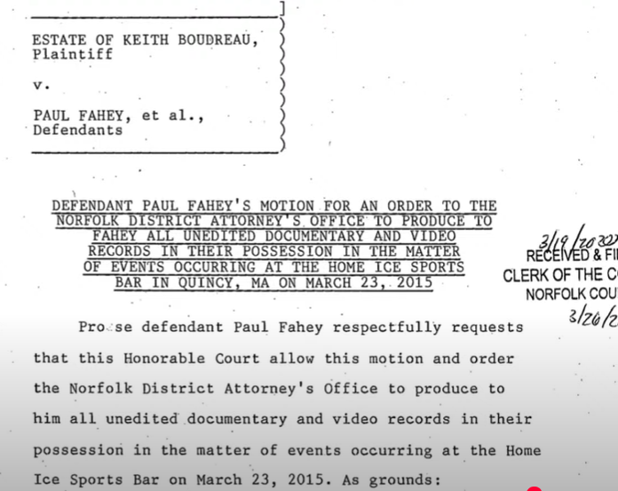 little_foot777's tweet photo. This is the whole Motion in the Fahey Case pertaining to Trooper Fanning &amp; Colleen Crawford. Apparently editing videos has been a little hobby of theirs for awhile now. Although I'm not surprised, I am pissed for Karen Read. This is just corrupt. https://t.co/FyG57pqdS6