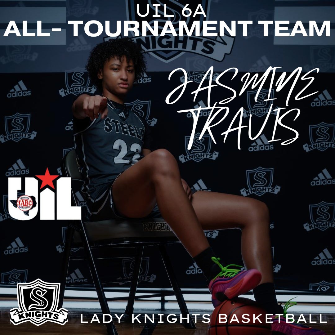 Steele Girls Bball (@slkbasketball) on Twitter photo The Steele Lady Knights achieved so much this season, and was able to make it to the State 6A Division 1 State Semi-Finals (Final Four). What a Great Team Accomplishment! Our own <a href="/jasmine_travis0/">Jasmine Travis</a> received the ultimate honor and was named to the All-Tournament Team!!! Congrats The Steele Lady Knights achieved so much this season, and was able to make it to the State 6A Division 1 State Semi-Finals (Final Four). What a Great Team Accomplishment! Our own <a href="/jasmine_travis0/">Jasmine Travis</a> received the ultimate honor and was named to the All-Tournament Team!!! Congrats