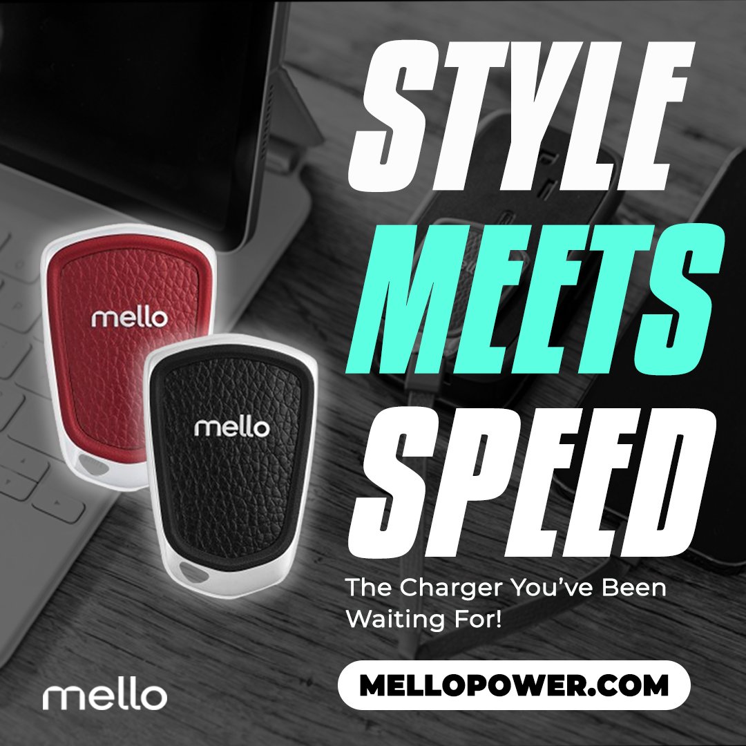 mello_power's tweet photo. Mello brings high-speed charging in a sleek, compact design. Because your charger should look good as your tech. 😎 #MinimalistTech #chargefast https://t.co/ICJhYK7KSY