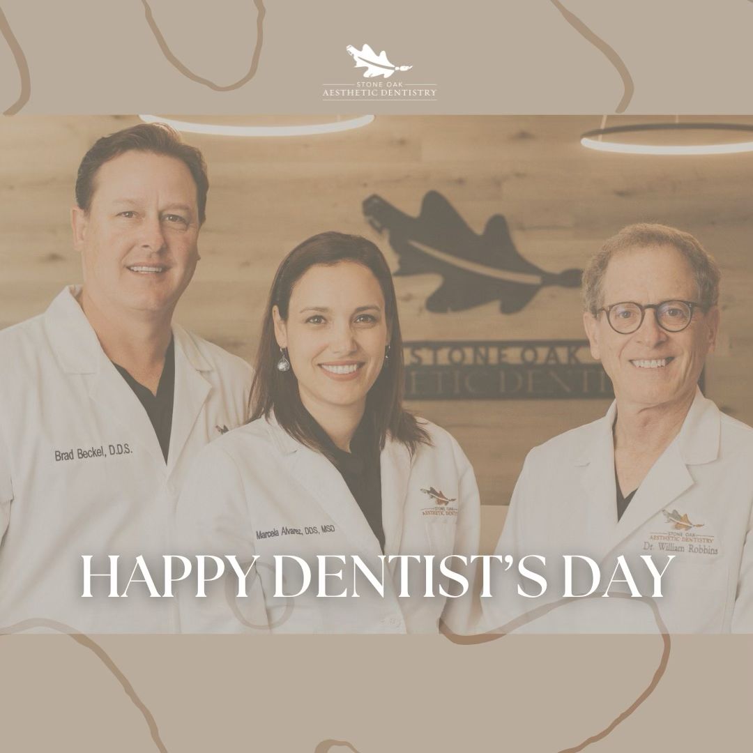 StoneOakDDS's tweet photo. Happy National Dentist’s Day to our incredible doctors—Dr. Marcela Alvarez, Dr. Bradly Beckel, and Dr. Bill Robbins! 🦷✨ Your dedication, expertise, and care make a difference in so many smiles every single day. Thank you!! https://t.co/dH9AlLNYQg