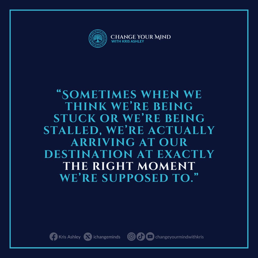 ichangeminds's tweet image. Click for info on free workshops, my book, courses, podcast, and so much more → linktr.ee/changeyourmind…

#krisashley #changeyourmindwithkris #rightmoment