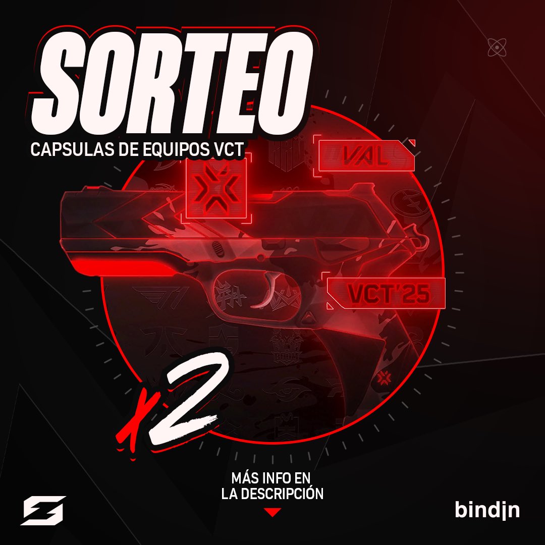 🎁CÁPSULAS DE EQUIPOS VCT X2 🎁

Requisitos:
✨ Seguir a <a href="/ZeneSportsla/">Zen eSports</a> en Twitter
✨ Dar like y RT al post 😎
✨ Participar en el sorteo en Bindin

👑 PARTICIPA AQUI: bindin.gg/posts/4e1acc49…

Tienes hasta el 14 de Marzo por la tarde para poder participar!! 🎉