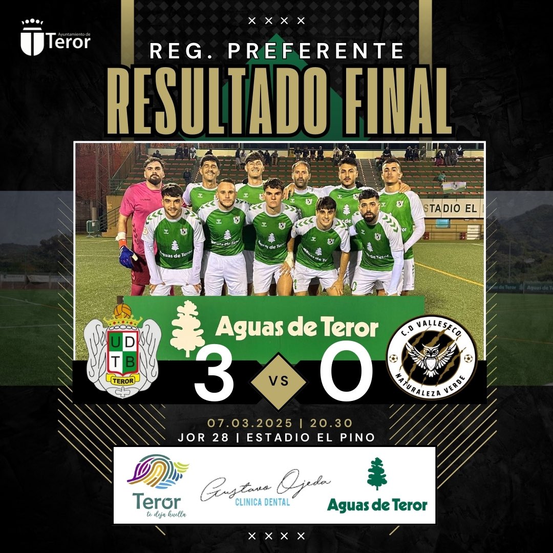 UDTeror's tweet photo. VIIIICTOOOORIA 🕺🏻

➡️ ¡Nos llevamos el Clásico por 3-0!

ℹ️ 12 de los últimos 15 puntos posibles, uno de los clubes más en forma actualmente de la liga, que siga la buena racha. 

#𝒱𝒶𝓂𝑜𝓈𝒱𝑒𝓇𝒹𝒾𝓁𝓁𝑜𝓈💚 https://t.co/FdnGG3k7Uf