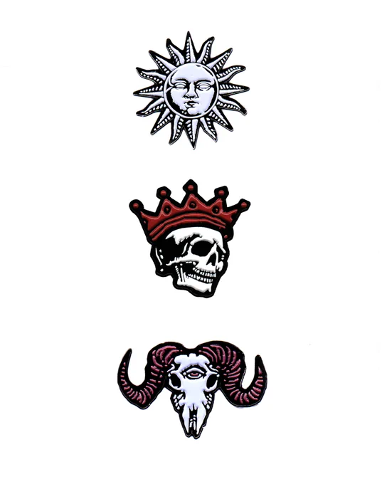 NEW LIMITED TIME SALE - My Enamel Pin collection is now discounted, while supplies last! You can check 'em out in my web shop!  