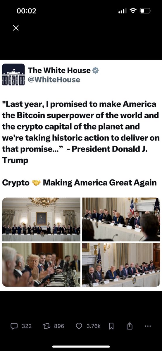 TruthHunters's tweet photo. 🚀 @WhiteHouse shares President Trump’s vision to make America the Bitcoin superpower and crypto capital of the world! What do you think—are there more positives or negatives to this plan? Share your thoughts! 💬 #CryptoForAmerica 🇺🇸#MEGA #Trump https://t.co/Wwt5vDckn5