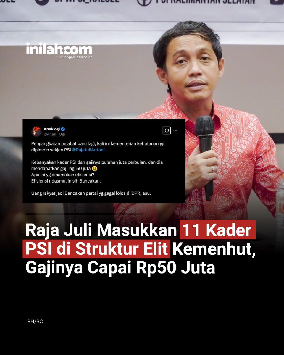 arsyad_a07's tweet photo. @msaid_didu @RajaJuliAntoni heyyy @RajaJuliAntoni lu sdh kkn kelas berat diborong parte lu semua! . @gerindra @prabowo woo nih anak buahmu. https://t.co/KKj7pwjCIy