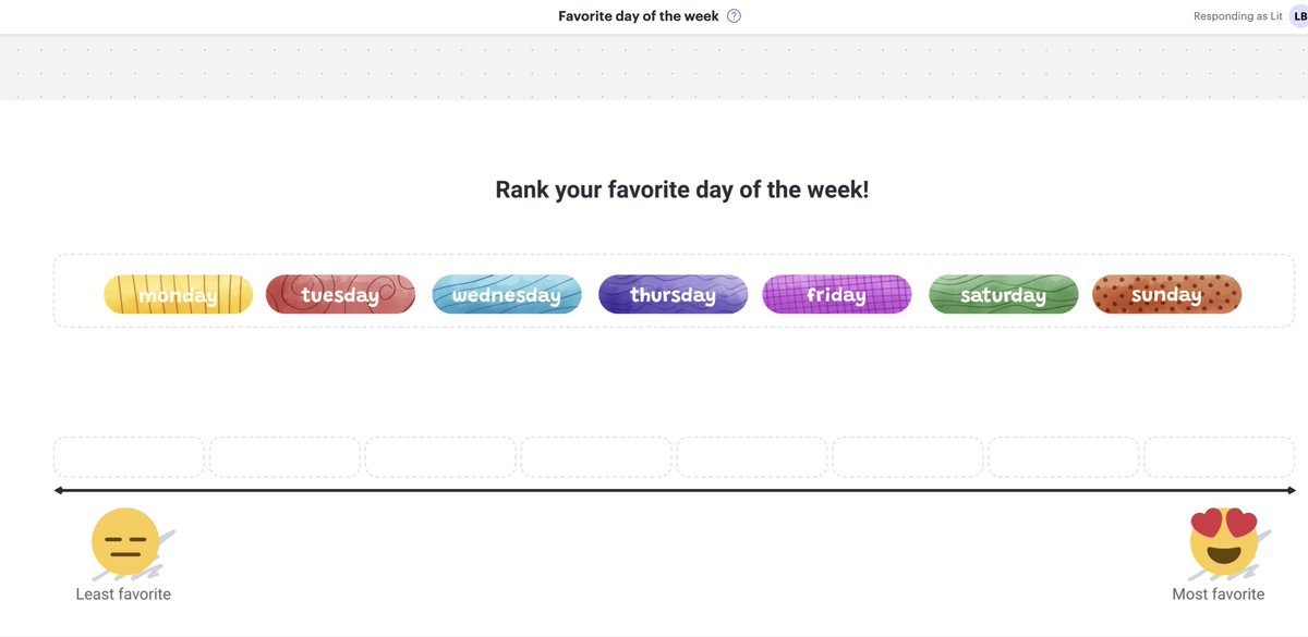 Stacey Roshan (@buddyxo) on Twitter photo I love this idea for a quick check-in activity created by <a href="/VanessaCicero3/">Vanessa Cicero</a>! It would also be a fun one to kickstart a faculty meeting with. Where does your meeting day rank on the list? Cause & effect?! 😉
🔗 lucid.app/lucidspark/f03…
<a href="/Lucid4Edu/">Lucid for Education</a> <a href="/LucidSoftware/">Lucid Software</a> #edtech #edchat I love this idea for a quick check-in activity created by <a href="/VanessaCicero3/">Vanessa Cicero</a>! It would also be a fun one to kickstart a faculty meeting with. Where does your meeting day rank on the list? Cause & effect?! 😉
🔗 lucid.app/lucidspark/f03…
<a href="/Lucid4Edu/">Lucid for Education</a> <a href="/LucidSoftware/">Lucid Software</a> #edtech #edchat