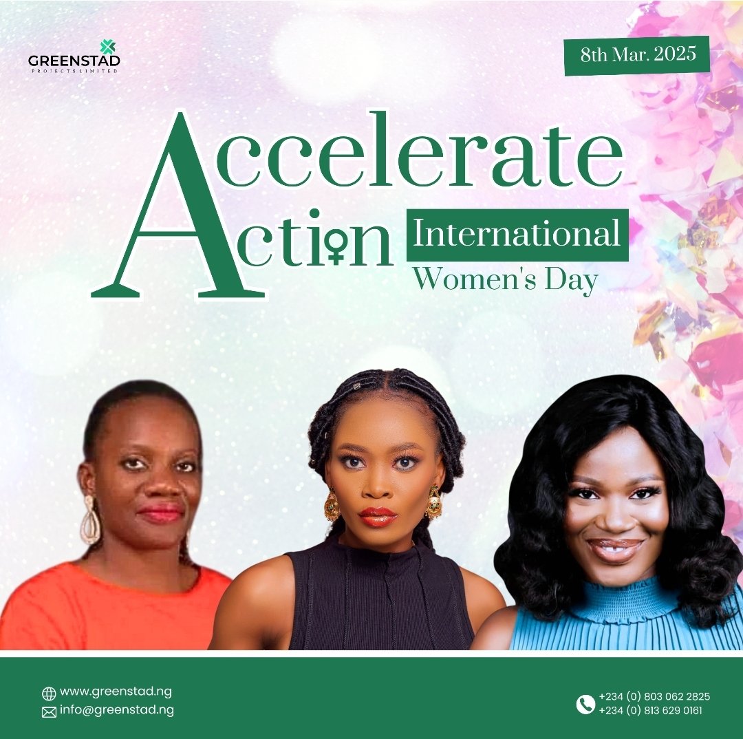 GreenstadLtd's tweet photo. Greenstad Projects Limited Celebrates International Women’s Day 2025

#IWD2025 #AccelerateActions #GreenstadForEquality #WomensEmpowerment #SustainabilityForAll https://t.co/fF7j08fHX5