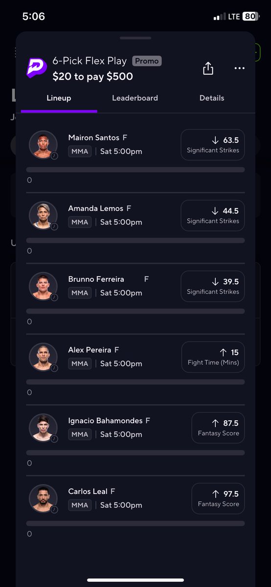 UFC 313 prize picks selections 

$50 pays $1,250 

Don’t forget to opt in for your Friday protection play! Most people get $20, then I do another $30 cash.
