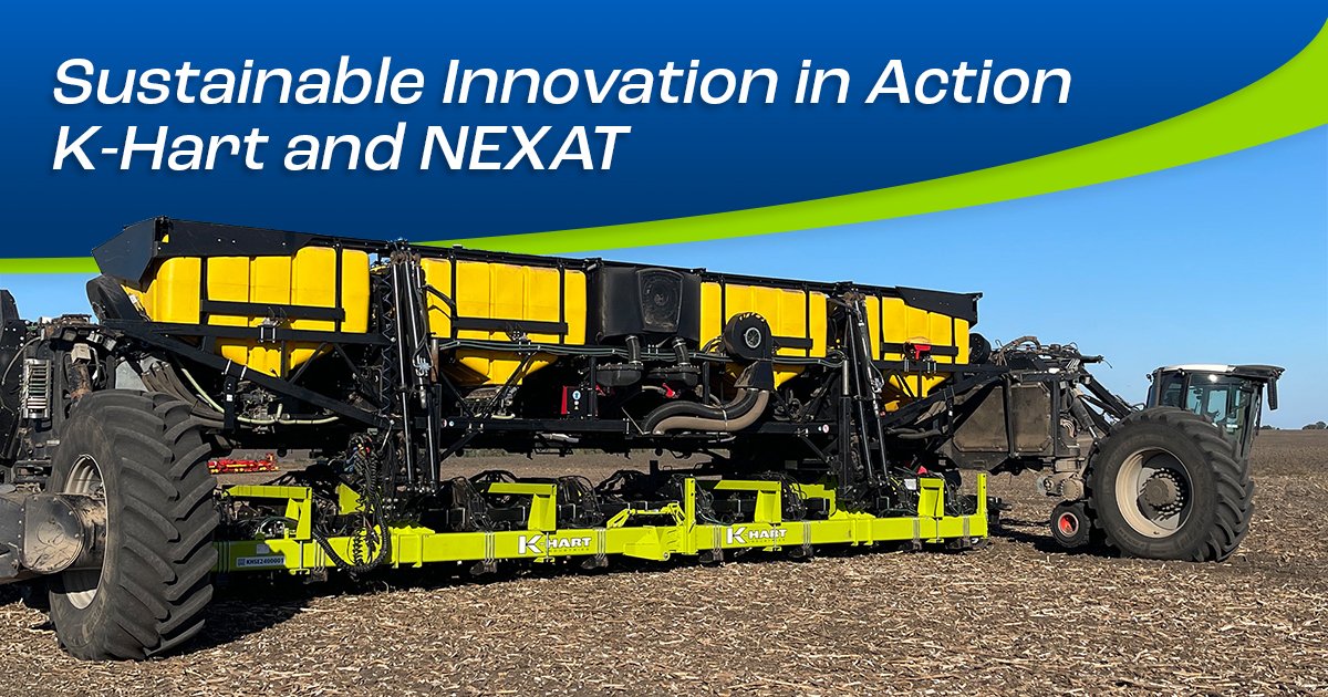 At K-Hart, “Sustainable Innovation” is more than just a value – it’s what drives us.

That's why we’re excited to announce our collaboration with NEXAT.

NEXAT’s modular platform and K-Hart’s expertise in precision seeding technology in one!

Learn more:
tinyurl.com/murk3pvh