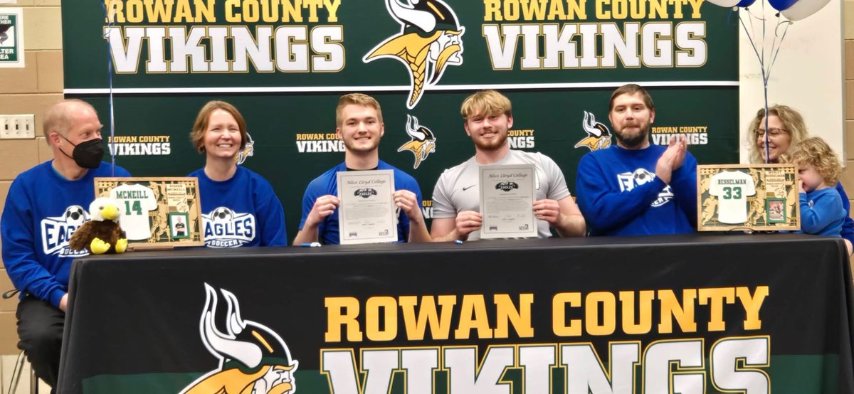 Big time congratulations go out to Wesley Besselman and Simon McNeill as they both officially signed their LOI to continue their academic and athletic careers <a href="/AliceLloydEagle/">Alice Lloyd College Eagles</a>