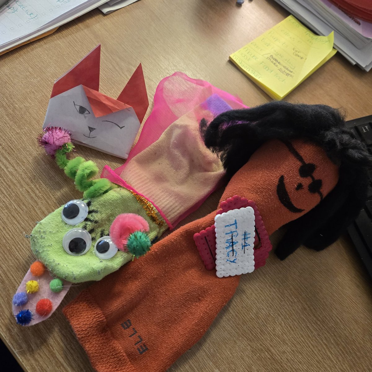 Check our amazing 1st, 2nd and 3rd place puppets for Book Week. So cool! Well done to everyone who took part in p7 this week. #antolit