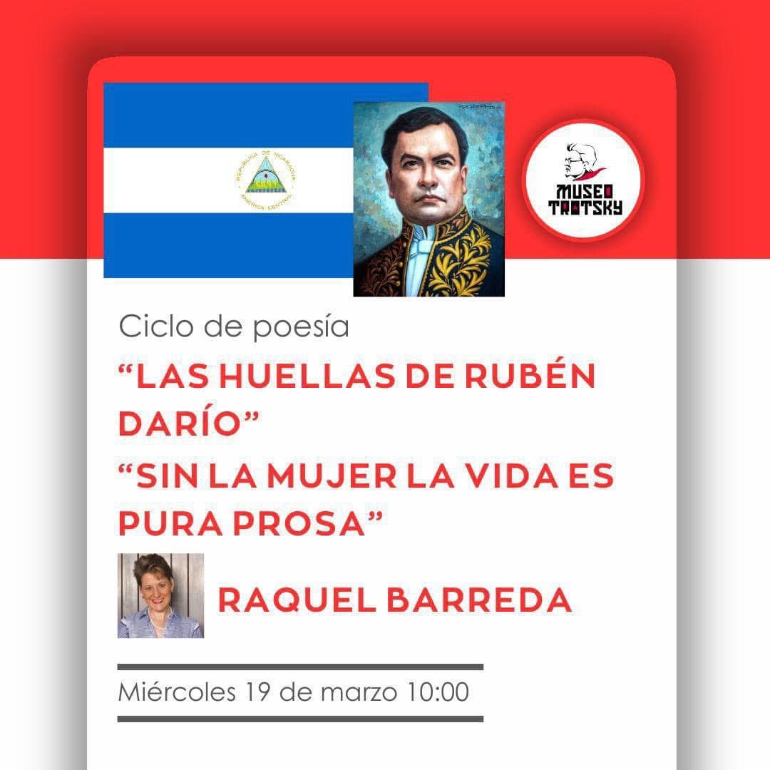 Un gusto participar el próximo miércoles 19 de marzo a las 10 a.m. coordinando este ciclo de poesía en el
<a href="/museotrotskymex/">Museo León Trotsky</a> 
🌟📚

#ciclodelectura
#clubdelectura 
#circulodelectura