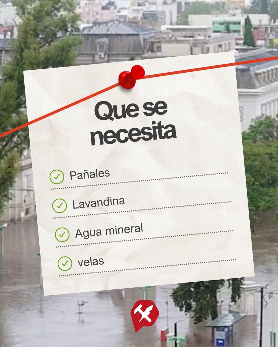jradicallanus's tweet photo. BAHÍA BLANCA NOS NECESITA

Participamos de la iniciativa de la @JRBsAs para colaborar con los afectados por el temporal en Bahía Blanca.

Nuestro comité (Margarita Weild 1799) estará abierto de lunes a viernes de 12:00 a 18:00 hs para recibir donaciones. https://t.co/RYhv9Eut42
