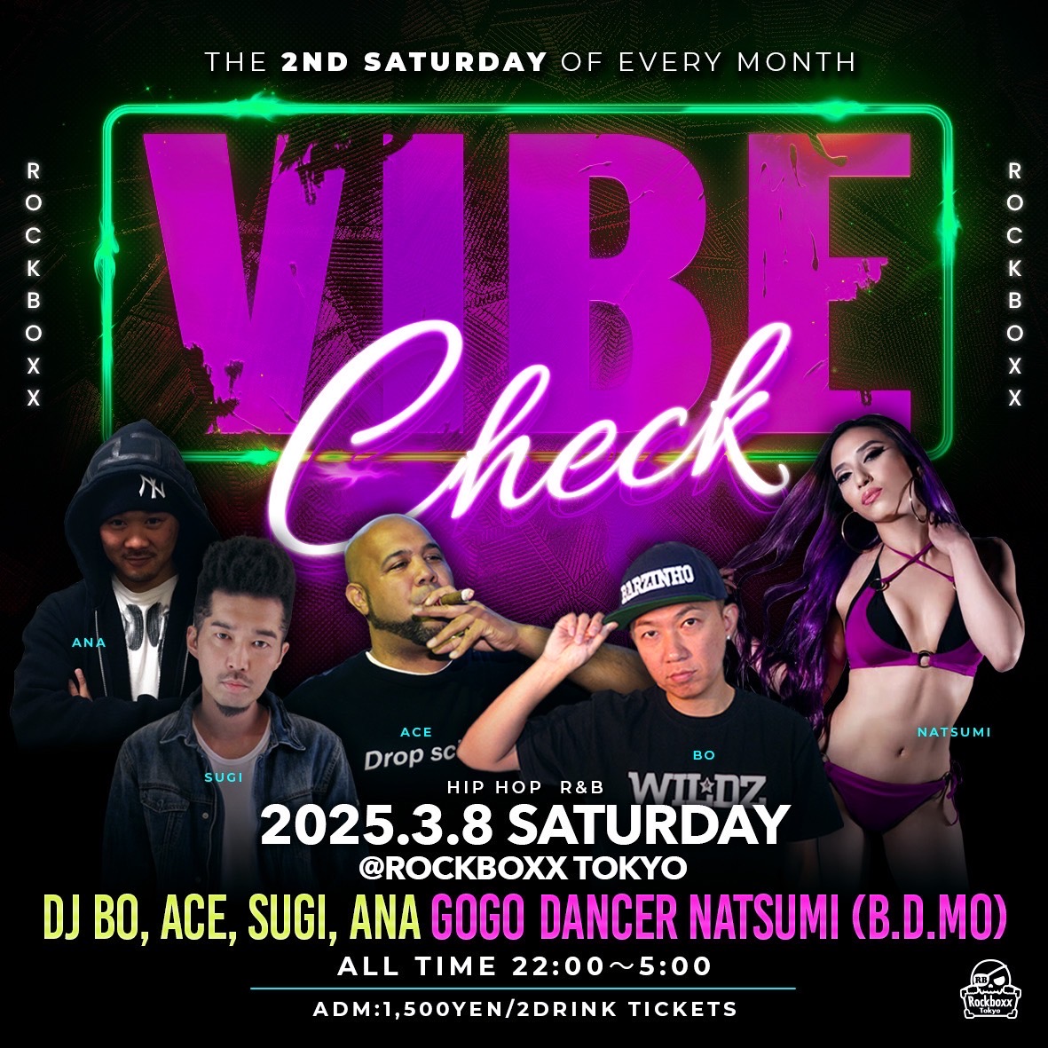 DJBOjapan's tweet photo. 本日は、第2土曜日の恒例パーティー VIBE Check‼️
今夜も #ガンガンいっちゃいましょう 🍺https://t.co/d26ewSNmXI
#Rockboxx
#RockboxxTokyo
#VibeCheck
#立川
#Tachikawa
#HIPHOP
#RnB
#Reggae
#Club
#DJBO https://t.co/YruGYdCscC