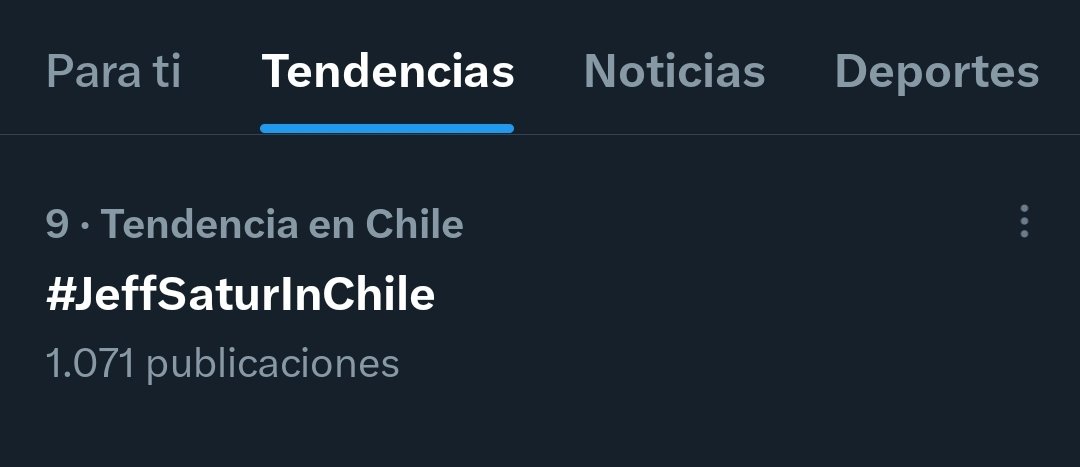 kinnporschecl's tweet photo. ENTRAMOS EN TENDENCIA!!! Muchas gracias a quienes han estado apoyando!

Seguiremos hasta las 22PM

#JeffSaturInChile 
#JeffSaturRedGiantConcert @Jeffsatur @studio_onsaturn @wayferrecords https://t.co/VI47jHlbfH