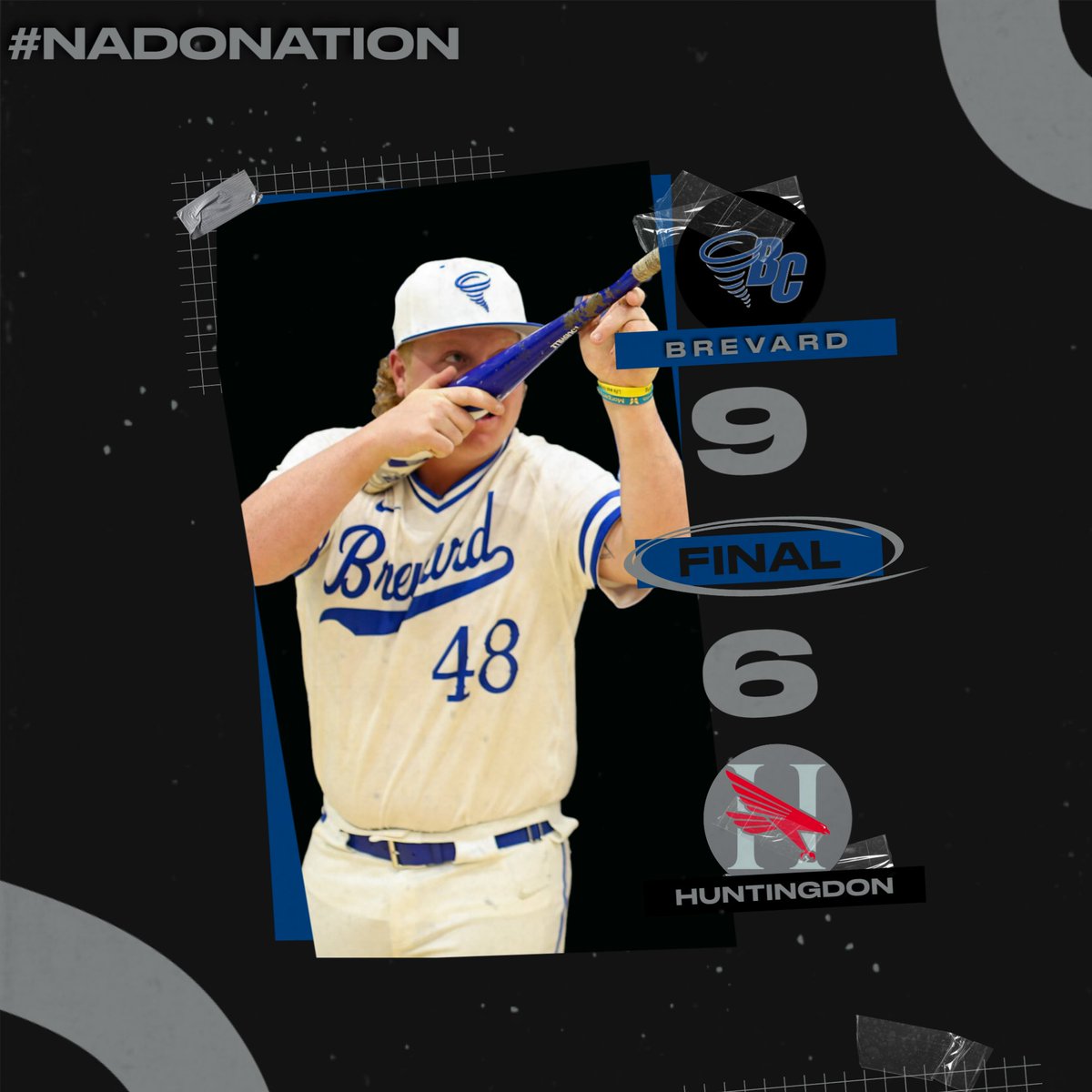 Brevard College Athletics (@bctornados) on Twitter photo Baseball: FINAL | Brevard 9, Huntingdon 6 in Montgomery, AL. TORNADOS WIN!!! <a href="/BCNadoBaseball/">Brevard College Baseball</a> makes it three in a row, kicking off the Firehouse Classic with a W!
Hunter Busque: 3-for-4, 3 RBI
Jennings, Oehler: 2 RBI each
Zack Wilson: Win, 7.2 IP
#NadoNation #d3baseball Baseball: FINAL | Brevard 9, Huntingdon 6 in Montgomery, AL. TORNADOS WIN!!! <a href="/BCNadoBaseball/">Brevard College Baseball</a> makes it three in a row, kicking off the Firehouse Classic with a W!
Hunter Busque: 3-for-4, 3 RBI
Jennings, Oehler: 2 RBI each
Zack Wilson: Win, 7.2 IP
#NadoNation #d3baseball