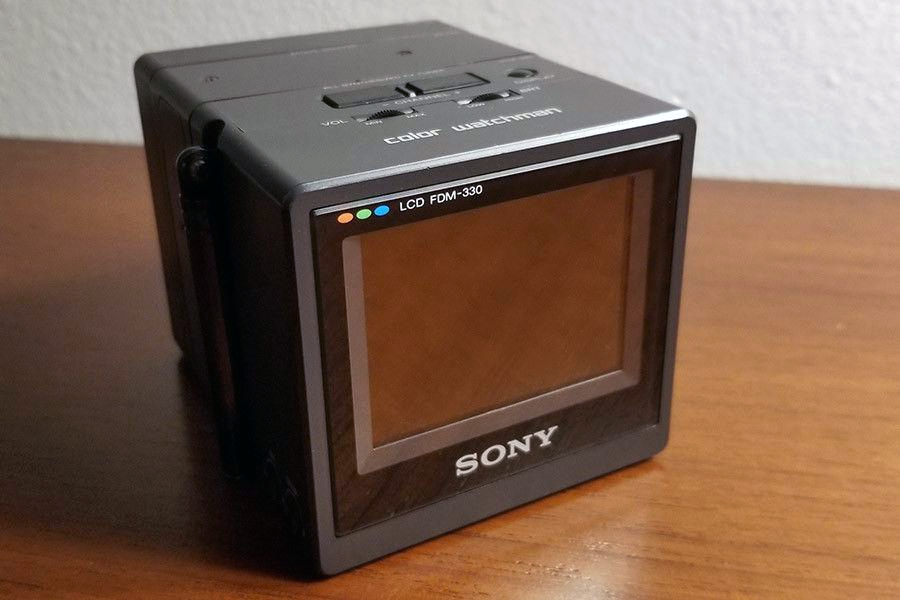 1989 Sony Watchman FDM-330 2.7-inch Portable Color LCD TV