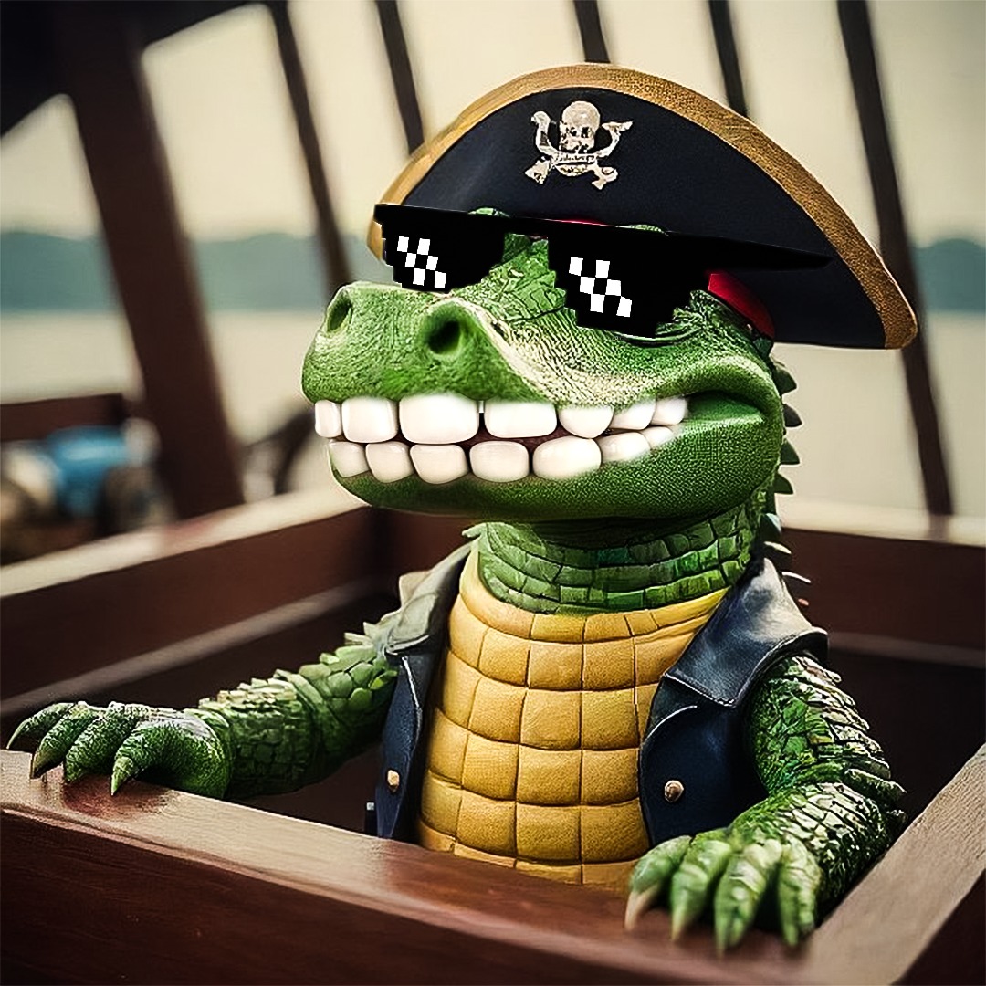 ARRR YOU READY FOR TREASURE? 🏴‍☠️🐊

The Croc pirate ship is setting sail, and we’re hunting for the ultimate prize: the moon. 

No fiat or bears can stop us—we’ve got our treasure map, our crew, and our eyes on the prize. 

Drop a 🏴‍☠️ in the comments if you’re ready to join the