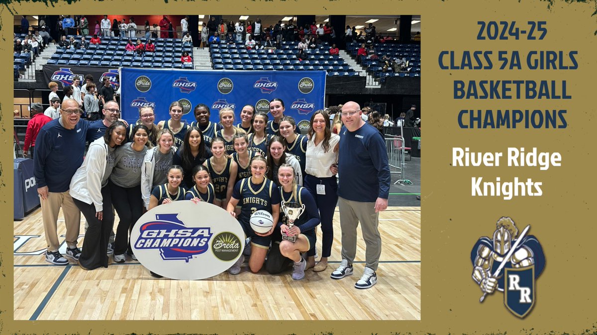 GHSA (@officialghsa) on Twitter photo State Basketball Championship | <a href="/BredaPest/">Breda Pest</a>
Congratulations to <a href="/rrknightsgbb/">River Ridge Girls Basketball</a>
2024-25 Class 5A Girls Champions 🏀🏆
Watch Replay on <a href="/NFHSNetwork/">NFHS Network</a>
Full Stats Available @ bit.ly/41mpi01 State Basketball Championship | <a href="/BredaPest/">Breda Pest</a>
Congratulations to <a href="/rrknightsgbb/">River Ridge Girls Basketball</a>
2024-25 Class 5A Girls Champions 🏀🏆
Watch Replay on <a href="/NFHSNetwork/">NFHS Network</a>
Full Stats Available @ bit.ly/41mpi01