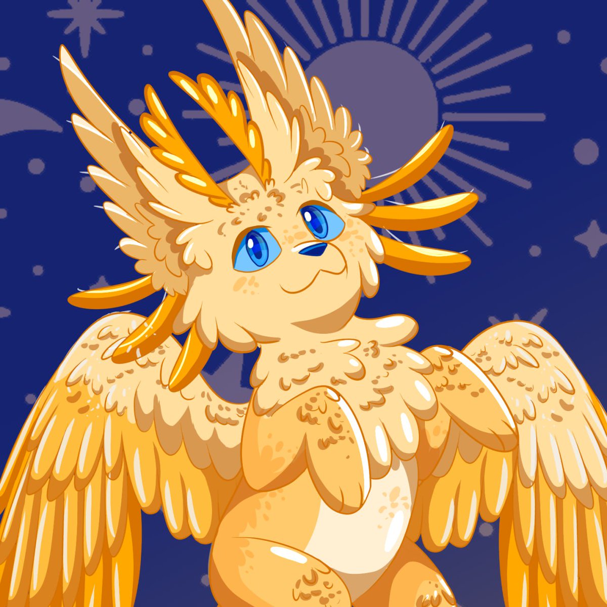 AriMianCardall's tweet photo. Sun and Moon ☀️🌙 

#furry #furryart #cat #sun #moon https://t.co/RsLgkfjq8a