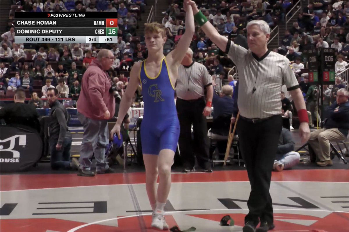 <a href="/DominicDeputy/">DD</a> with pure “DOMination” in the State Semifinals!! Dom is now a 3x PIAA State Finalist!! <a href="/CoachDep/">Coach Dep</a> #LionPride