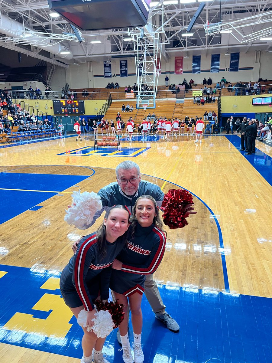 GoshenAD's tweet photo. Let’s go RedHawks! Getting ready for tip off against Warsaw! #FireUpRedHawks https://t.co/X9MlCpruSV