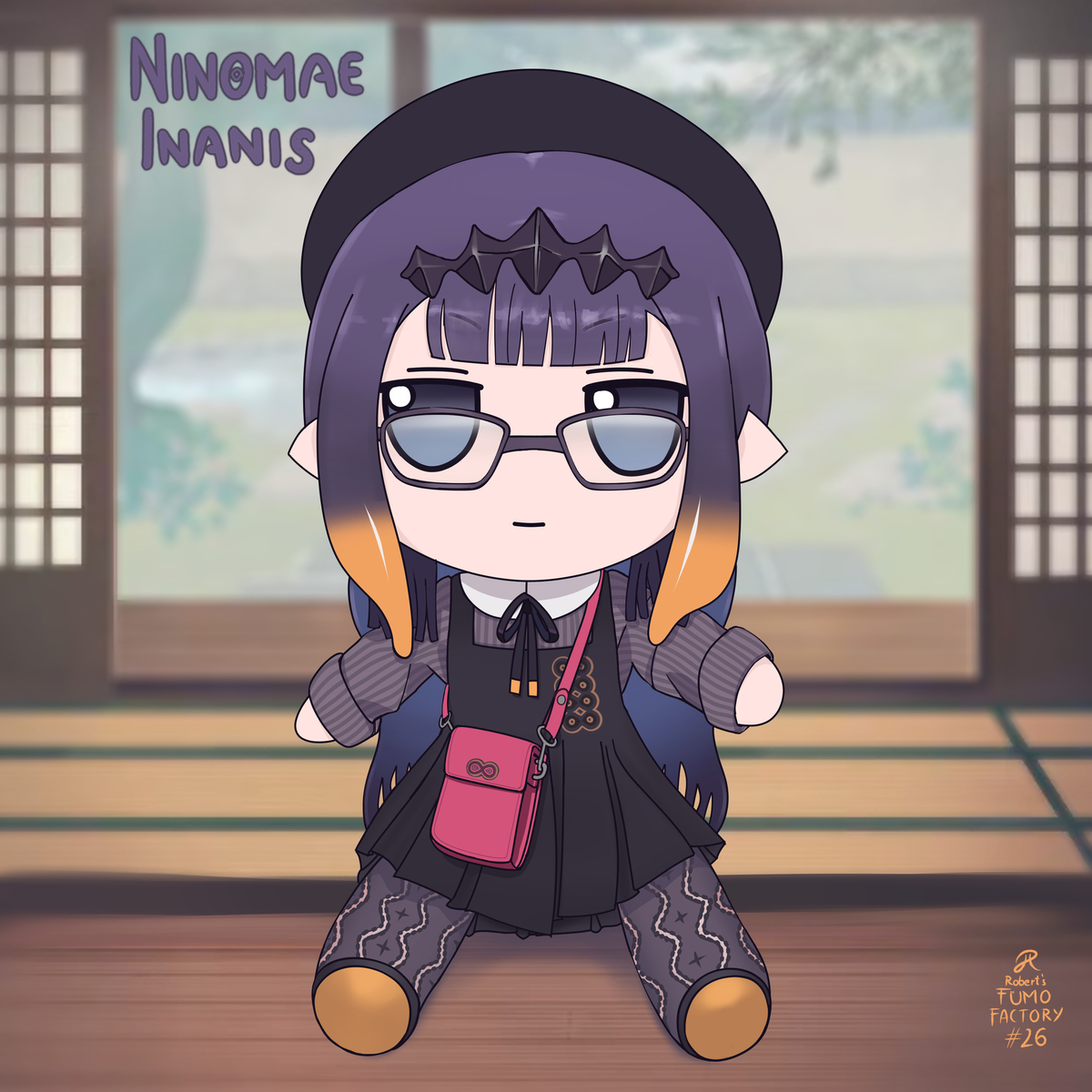 RobertRenato7's tweet photo. WAH! 🐙 It's finally time. #FumoFactory Episode 26: Ina Fumo! #inART #fumofumo (both with and without glasses) (1/1) https://t.co/R5FuGTPmad