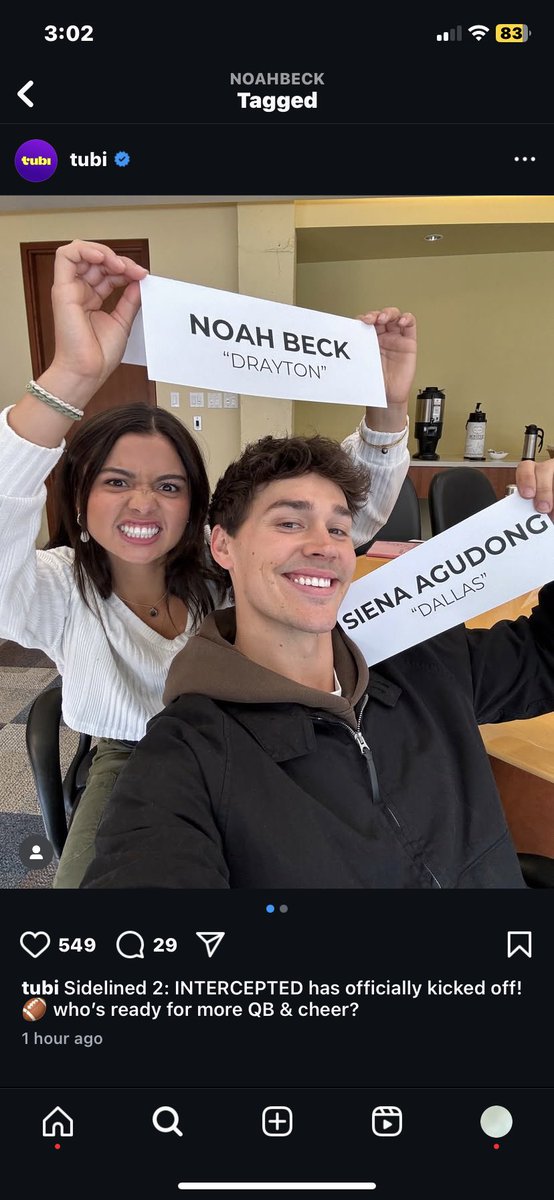 beckyboy221's tweet photo. cuties are back 🥳❤️
 @noahbeck @SienaAgudong https://t.co/PzmYsJdYcg