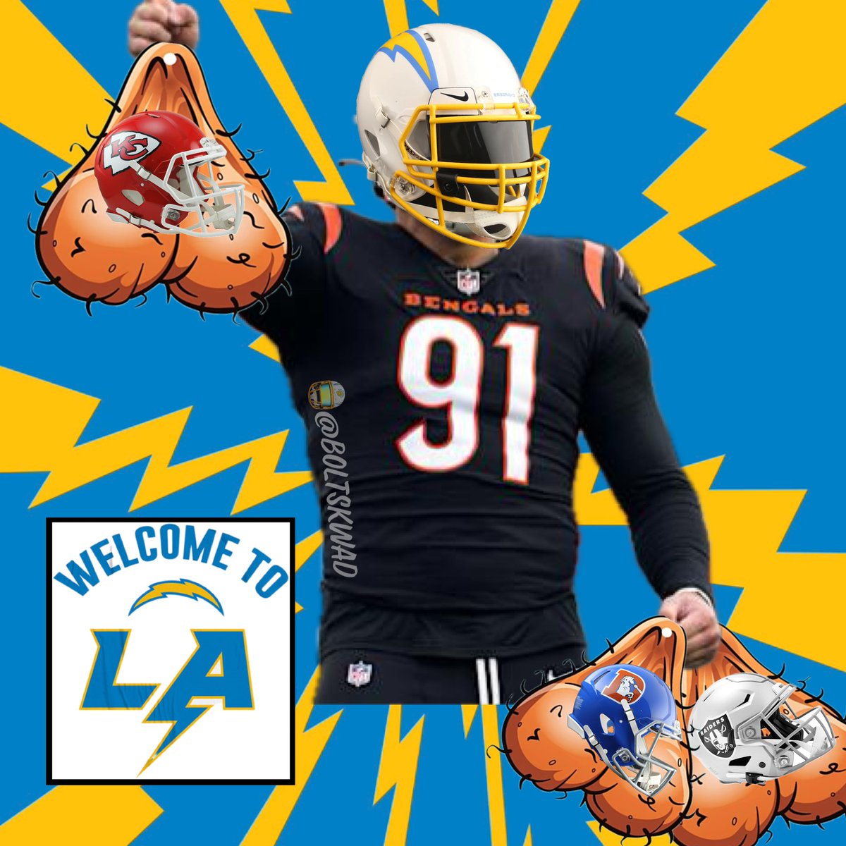 BoltSkwad's tweet photo. @The33rdTeamFB #SackMachine 🤘🏼⚡️🤘🏼 https://t.co/6RFt8vmDNi