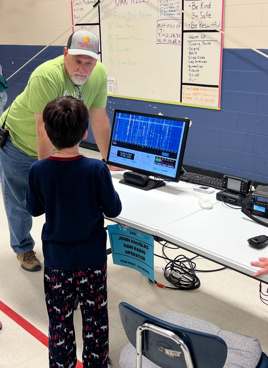 Thank you to John Douglas for bringing your HAM radio to STEM Night! Our families loved learning about this unique communication device and how these radios can be used in emergencies when other technologies fail. ⁦<a href="/NISDOHT/">Oak Hills Terrace ES</a>⁩ ⁦<a href="/NISDSTEMLabs/">NISD STEM Labs</a>⁩