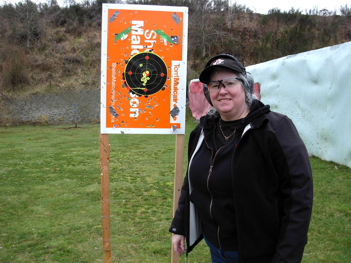 AlsoGoldberg's tweet photo. Had a lot of fun at our Inaugural Women's Drop-In Shooting at Nanaimo Fish &amp; Game Club this morning. We'll be there every Friday from 11am-1pm. For all women with license &amp; gun. Join us &amp; get yer skilz on! https://t.co/3zzX7IWH3w