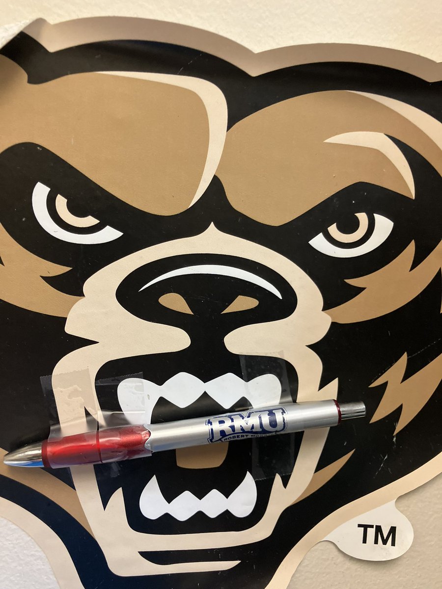 A good pen is a good pen, and I’m not even sure how I ended up with this one…but it will not be in use until the next round of the Horizon League tournament is over. Until then, this is where it will stay in my office. Let’s go <a href="/OaklandMBB/">Oakland Men's Basketball</a>! Take care of business <a href="/KampeOU/">Greg Kampe</a>!