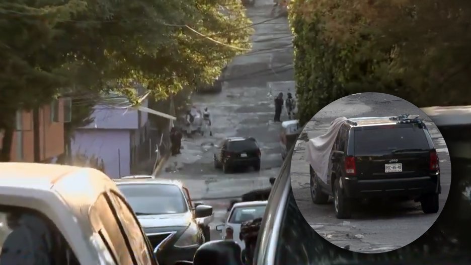 🚨 Esta tarde un hombre de entre 25 y 30 años fue ejecutado con al menos 15 disparos dentro de una camioneta Jeep con placas PDC-65-48 en la col. San José de los Leones #Naucalpan. Vecinos denuncian que la violencia es constante en la zona y se sienten desprotegidos, la Guardia